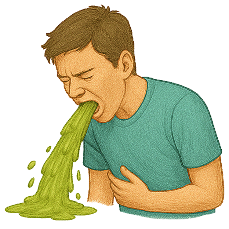 vomit แปลว่า อาเจียน