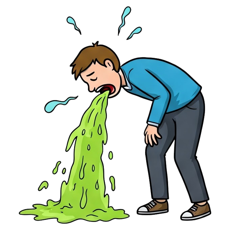 vomit แปลว่า อาเจียน