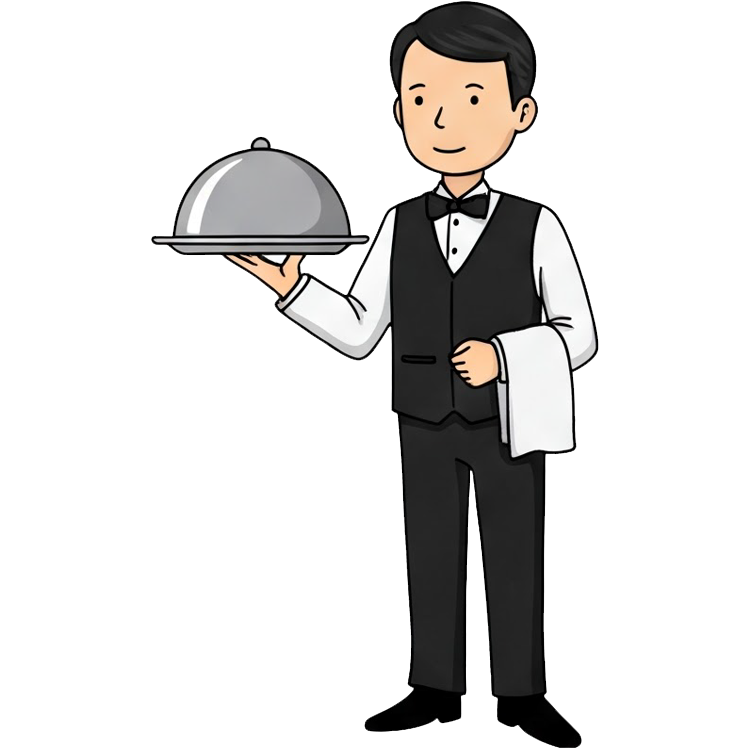 waiter แปลว่า บริกรชาย