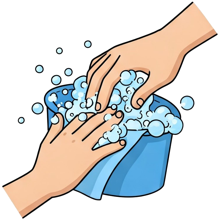 wash แปลว่า ซัก,ล้าง