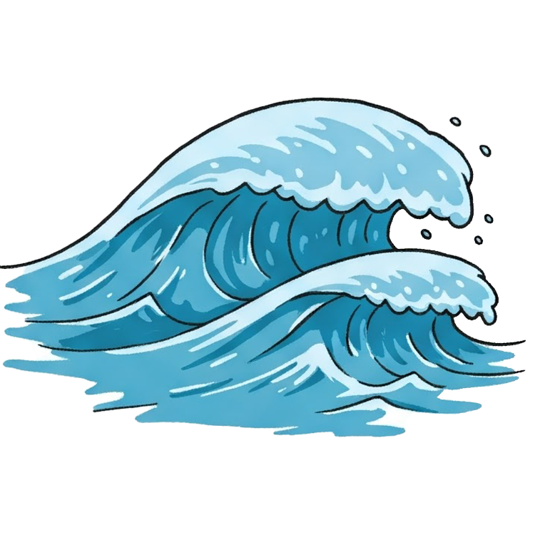 wavy แปลว่า เป็นคลื่น