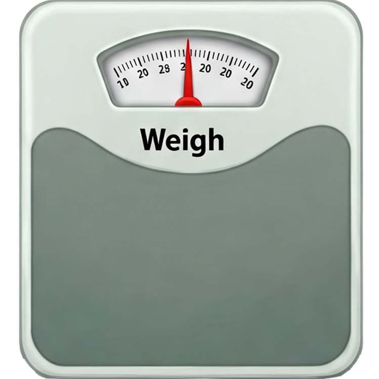 weigh แปลว่า ชั่งน้ำหนัก