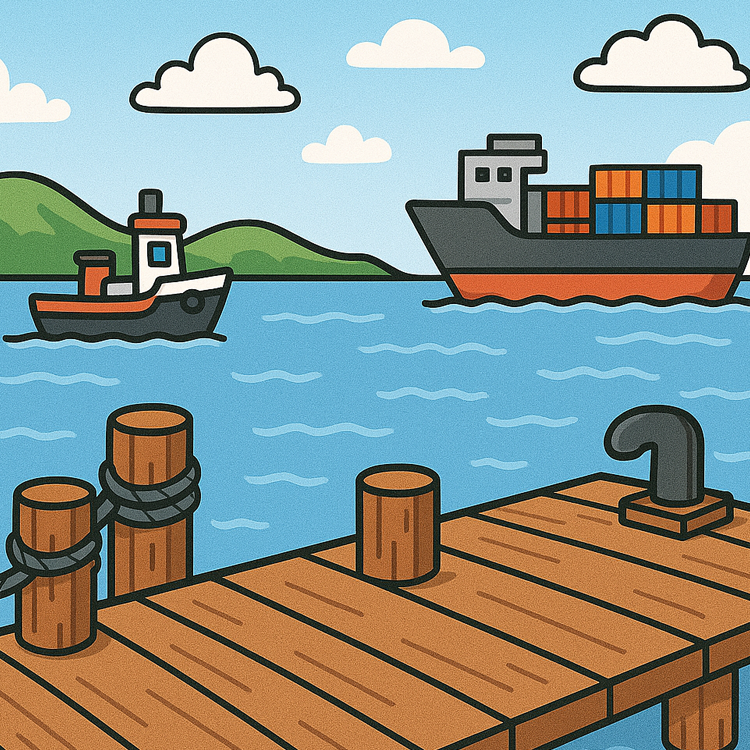 wharf แปลว่า ท่าเรือ