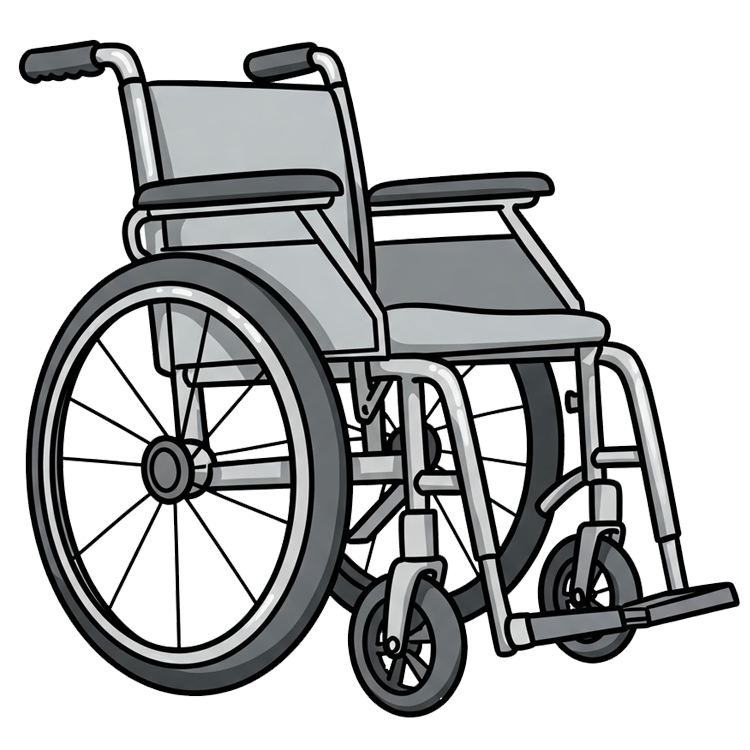 wheelchair แปลว่า เก้าอี้รถเข็น