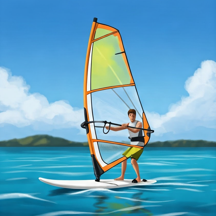 windsurfing แปลว่า กีฬาวินด์เซิร์ฟ
