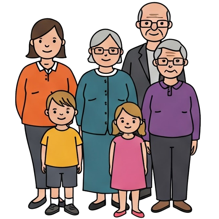 grandchildren แปลว่า หลาน