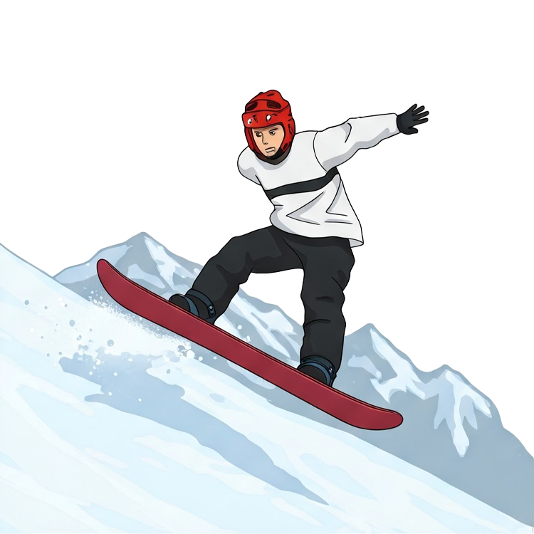 snowboarding แปลว่า กีฬาเล่นสโนว์บอร์ด