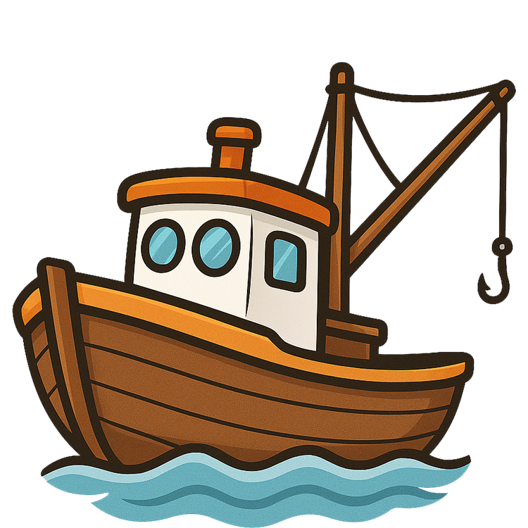 fishing boat แปลว่า เรือประมง