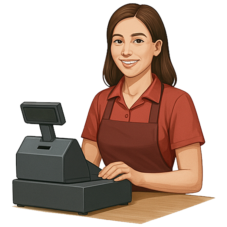 cashier แปลว่า พนักงานรับ-จ่ายเงิน