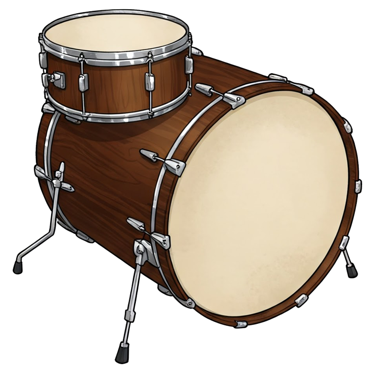 bass drum แปลว่า กลองใหญ่