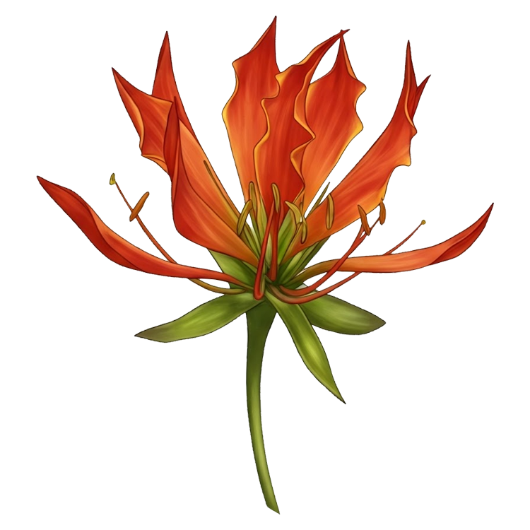 flame flower แปลว่า ดอกพวงแสด