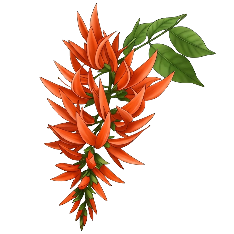 flame of the forest แปลว่า ดอกทองกวาว