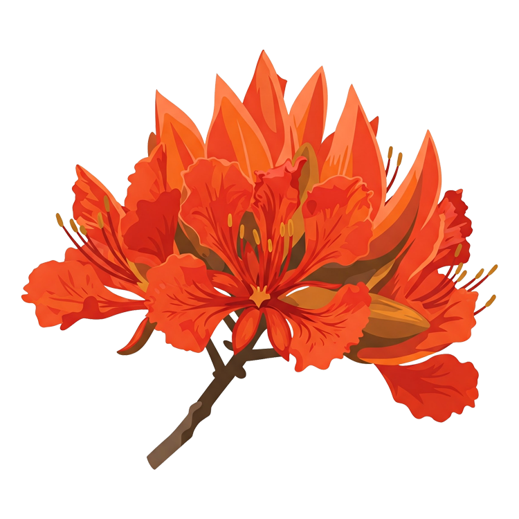 flame tree แปลว่า ดอกหางนกยูงฝรั่ง