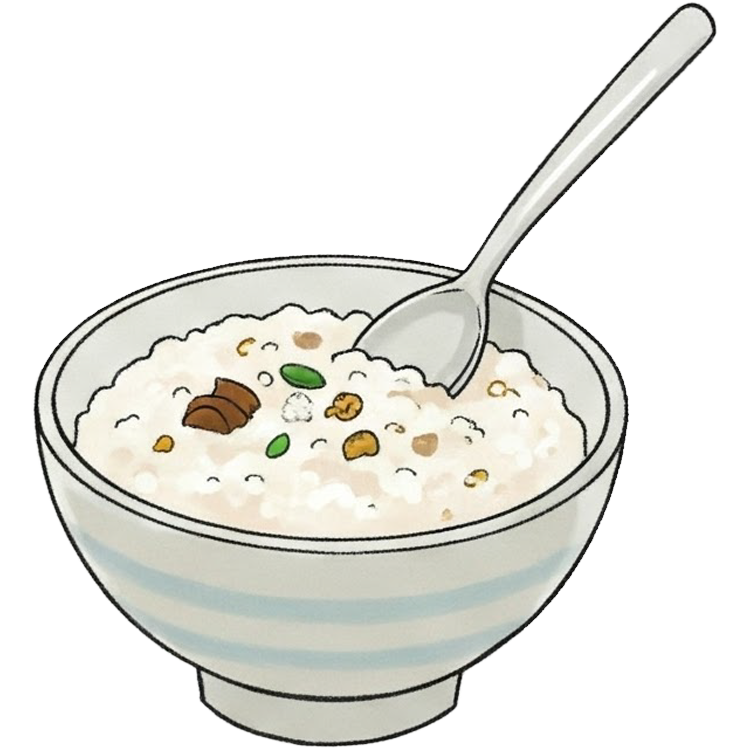 rice porridge แปลว่า ข้าวต้ม