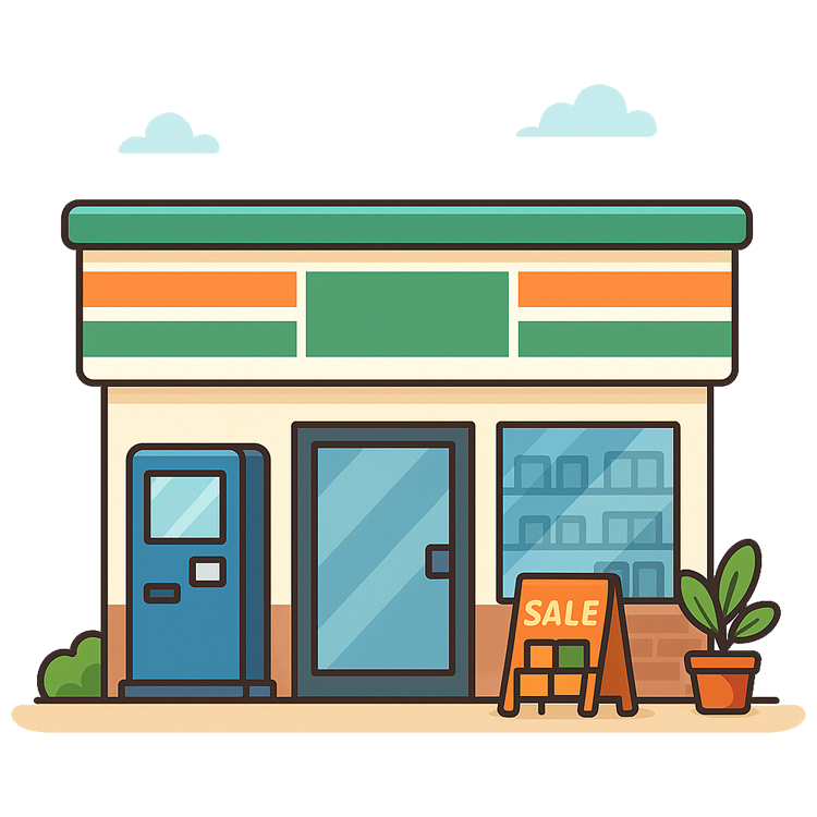 convenience shop แปลว่า ร้านสะดวกซื้อ