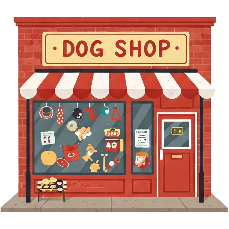 dog shop แปลว่า ร้านขายสุนัข