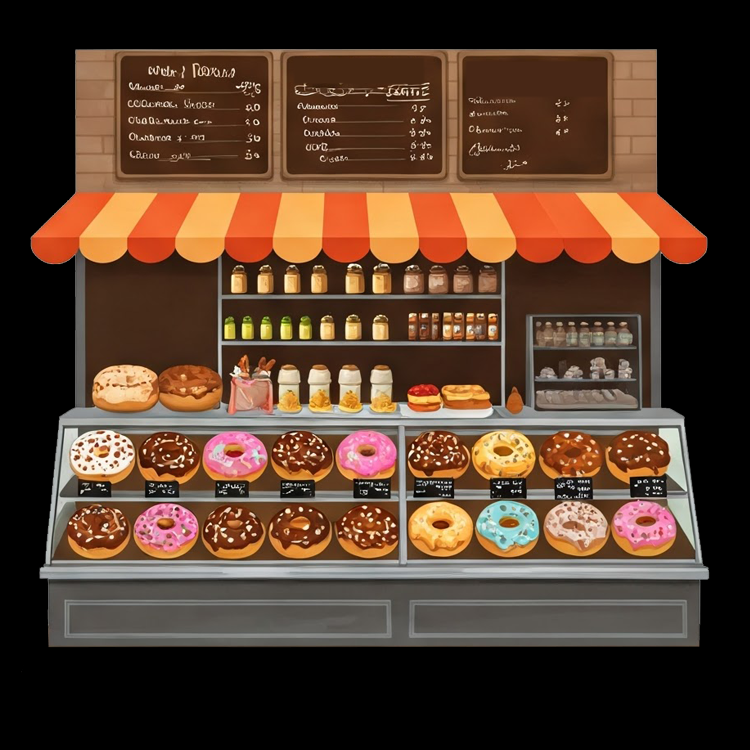 doughnut  shop แปลว่า ร้านขายโดนัท