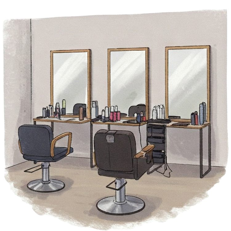 hair salon แปลว่า ร้านทำผม