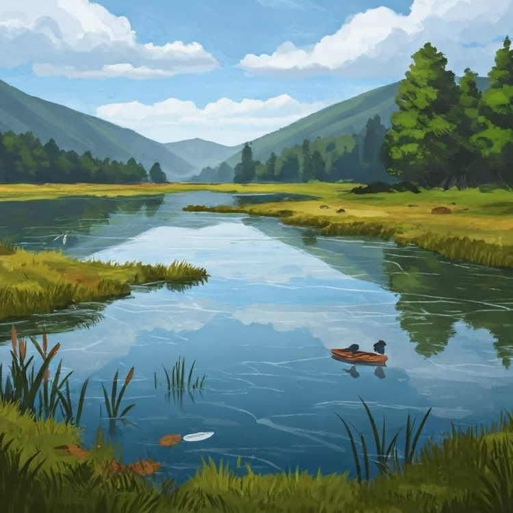 lake แปลว่า ทะเลสาบ