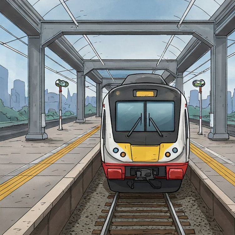 train station แปลว่า สถานีรถไฟ