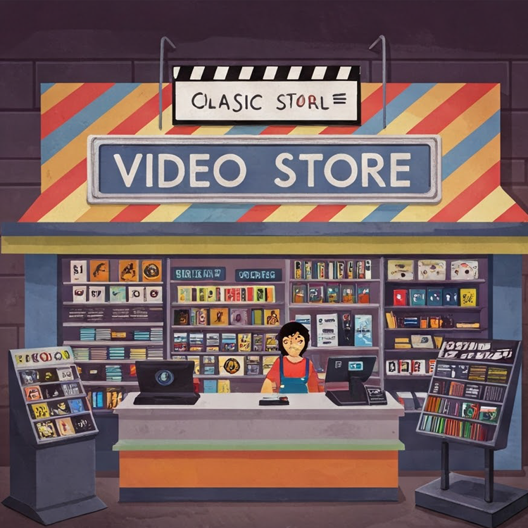 video store แปลว่า ร้านวีดีโอ
