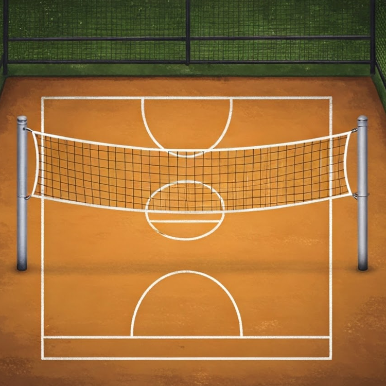 volleyball court แปลว่า สนามวอลเลย์บอล