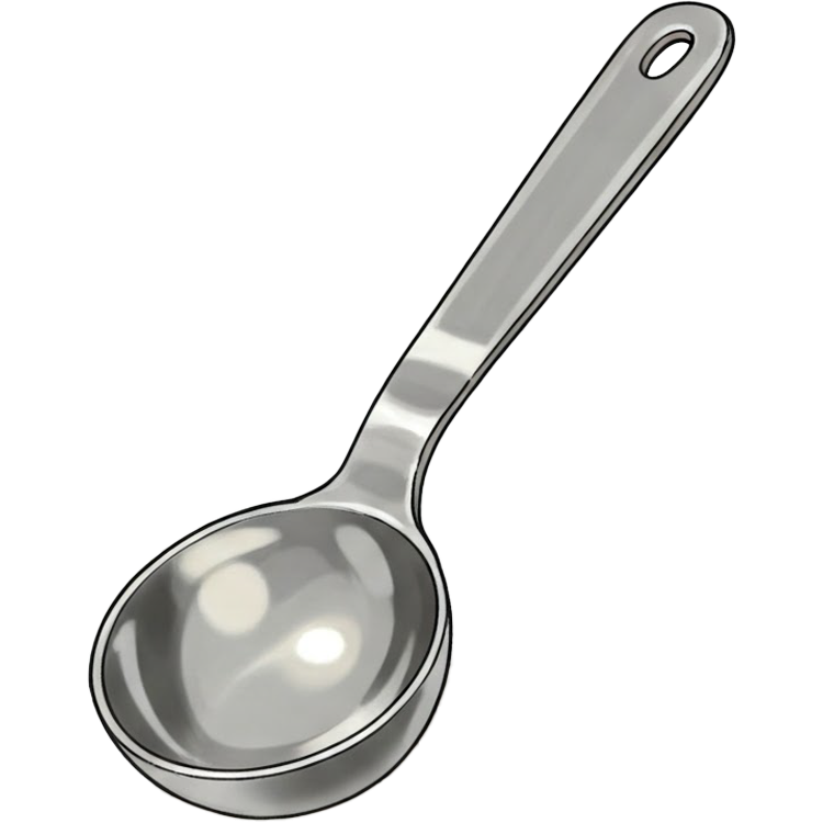 measuring spoon แปลว่า ช้อนตวง