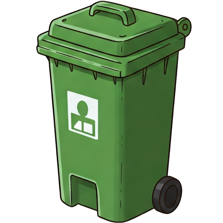 dustbin แปลว่า ถังขยะ