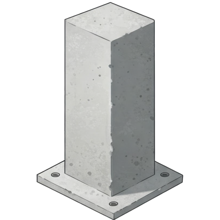 concrete post แปลว่า เสาคอนกรีต