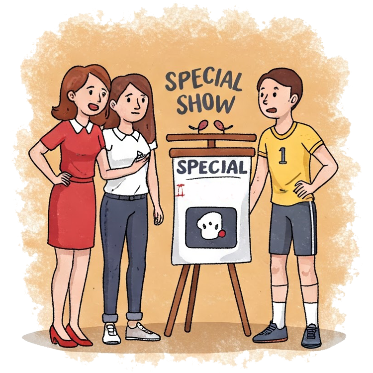 special show แปลว่า การแสดงพิเศษ