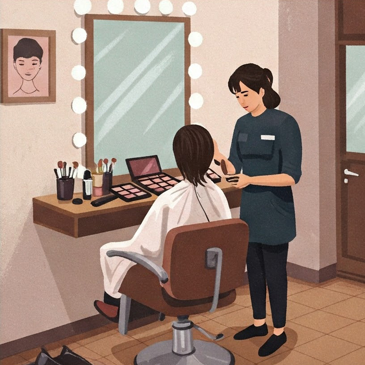 beauty shop แปลว่า ร้านเสริมสวย