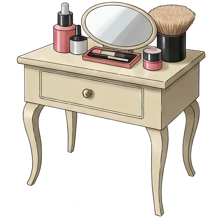 dressing table แปลว่า โต๊ะเสริมสวย
