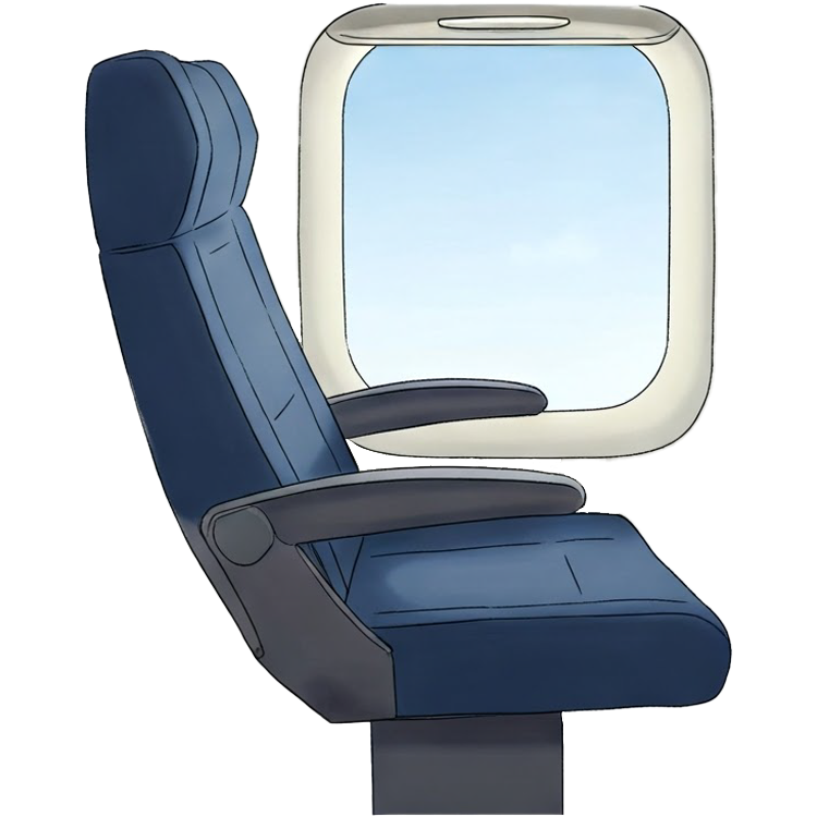 window seat แปลว่า ที่นั่งติดหน้าต่าง