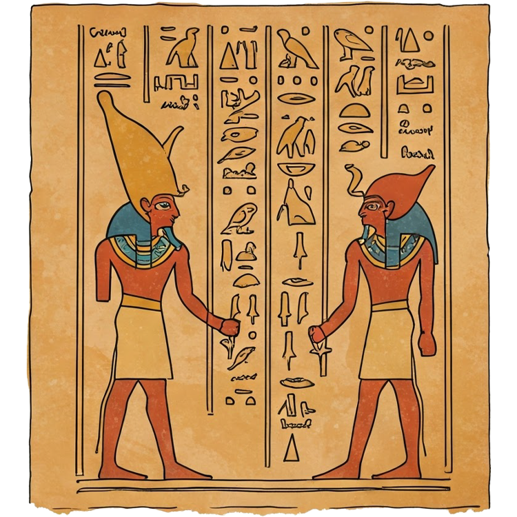 hieroglyphics แปลว่า อักษรหรือสัญลักษ์อียิปต์โบราณ