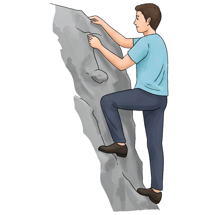 climb up แปลว่า ปีนขึ้น