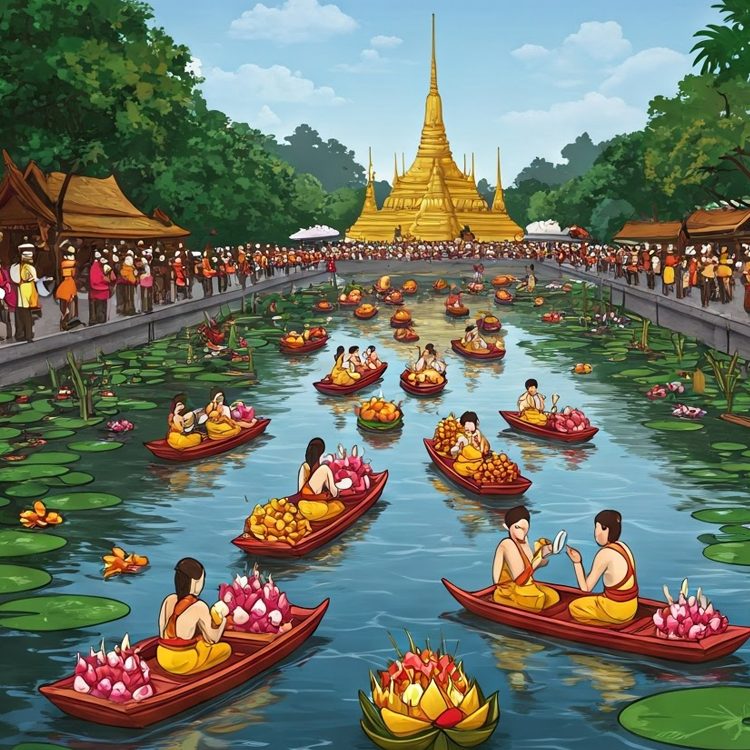 Loy Krathong Festival แปลว่า เทศกาลวันลอยกระทง