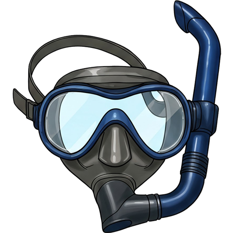 diving mask แปลว่า หน้ากากดำน้ำ