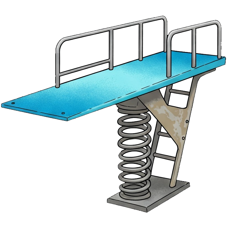 spring board แปลว่า แท่นกระโดดน้ำ