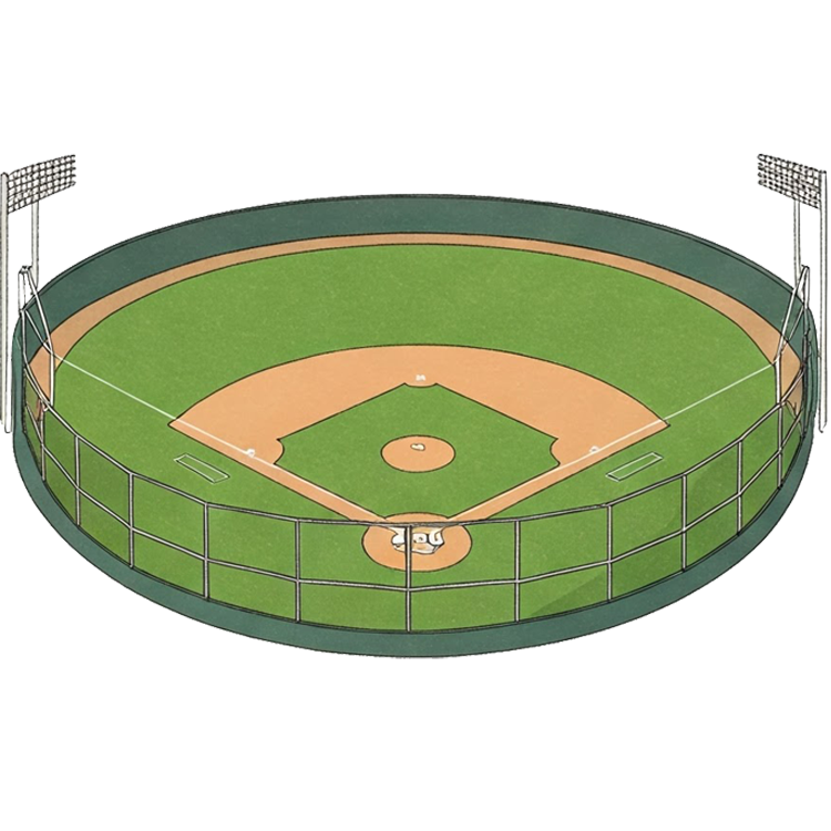baseball court แปลว่า สนามเบสบอล