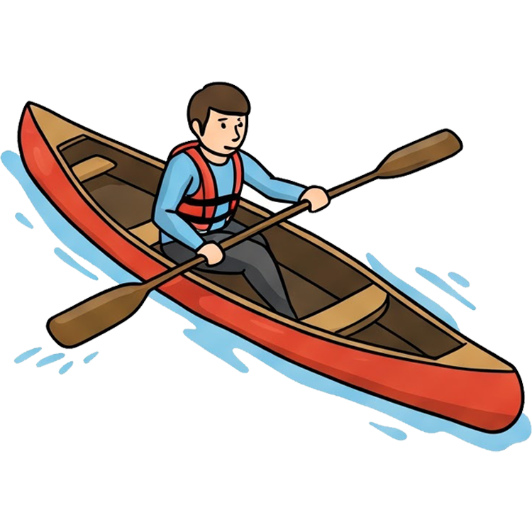 canoeing แปลว่า พายเรือแคนู