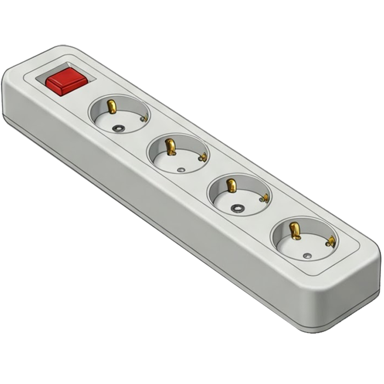 plug strip แปลว่า แผงปลั๊กไฟ