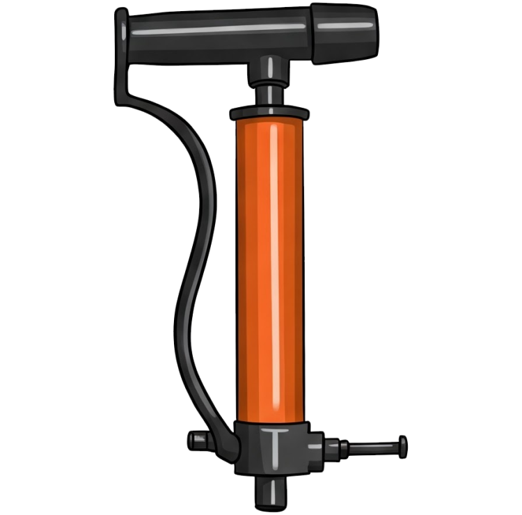 hand air pump แปลว่า เครื่องปั๊มลมมือ