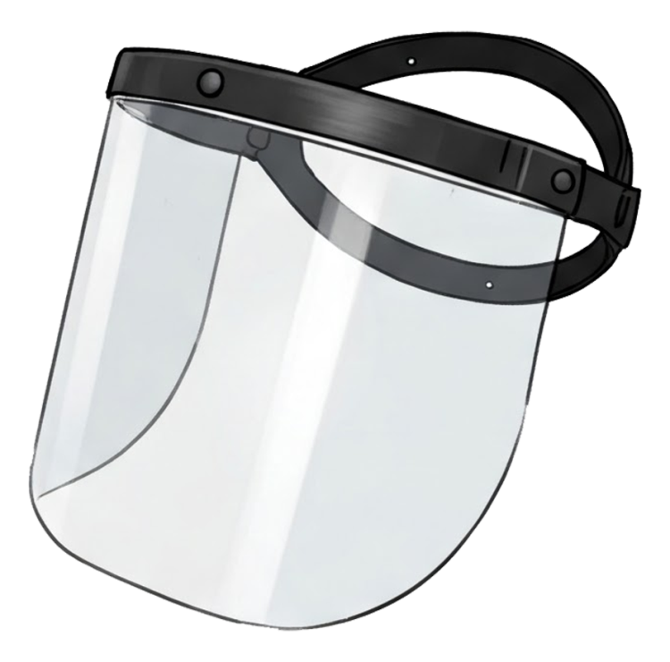 face shield แปลว่า หน้ากากเชื่อม