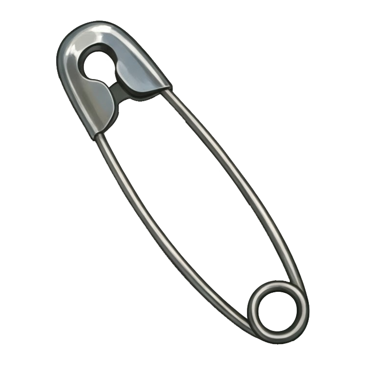 safety pin แปลว่า เข็มกลัด