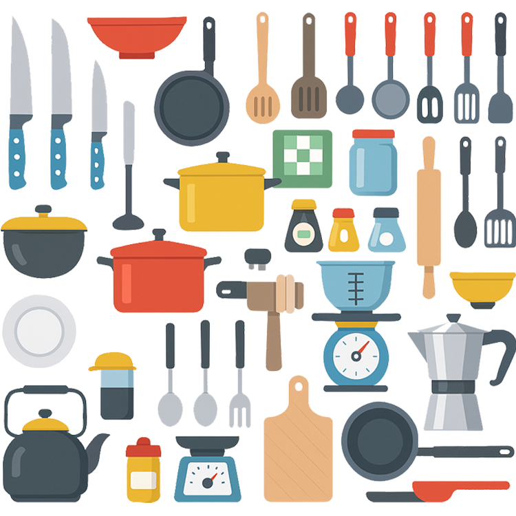 crockery แปลว่า อุปกรณ์เครื่องครัว