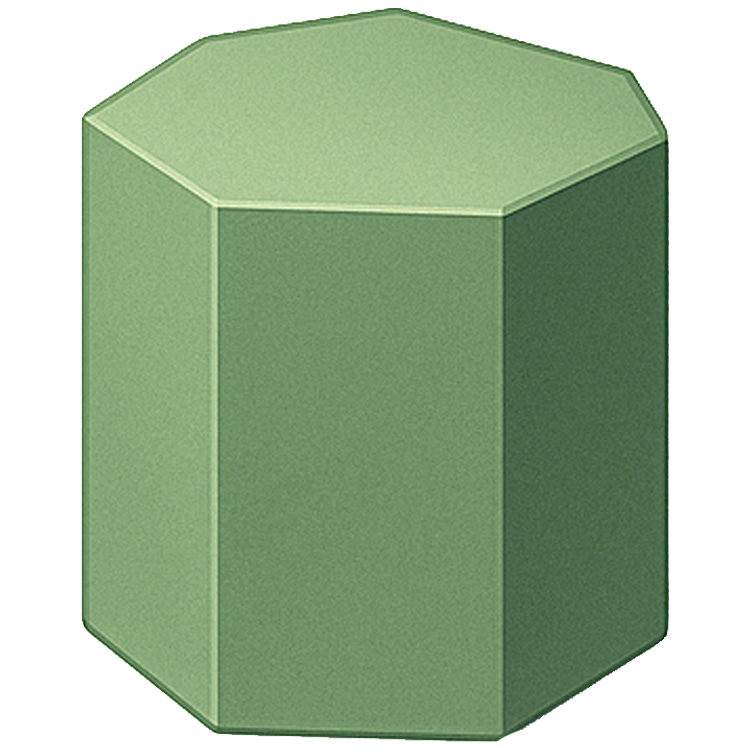hexagonal prism แปลว่า ปริซึมหกเหลี่ยม