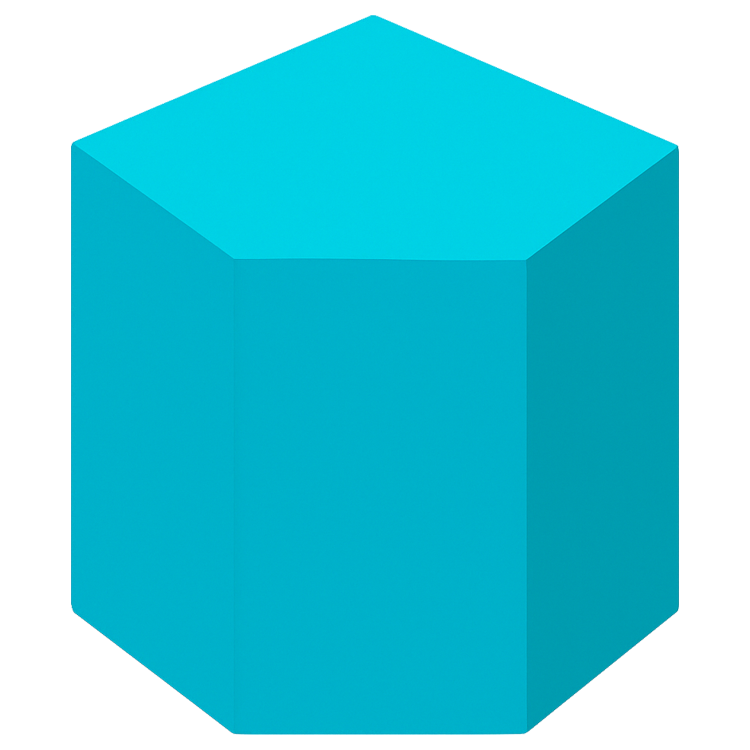 pentagonal prism แปลว่า ปริซึมห้าเหลี่ยม