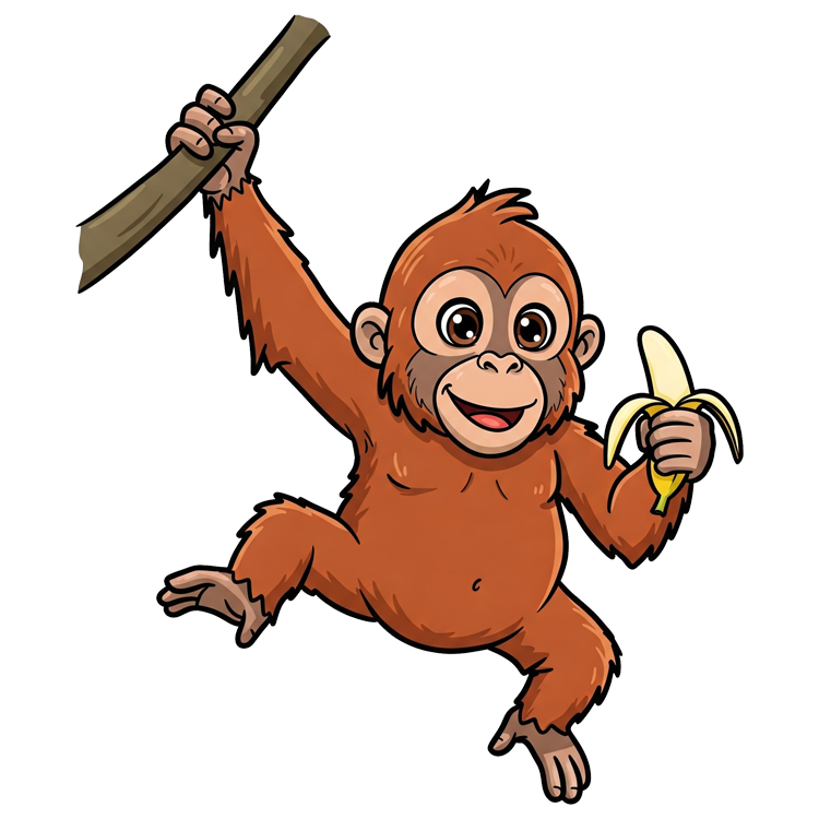 orangutan แปลว่า ลิงอุรังอุตัง