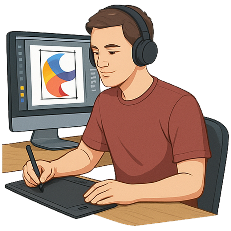 graphic artist แปลว่า นักออกแบบกราฟฟิค