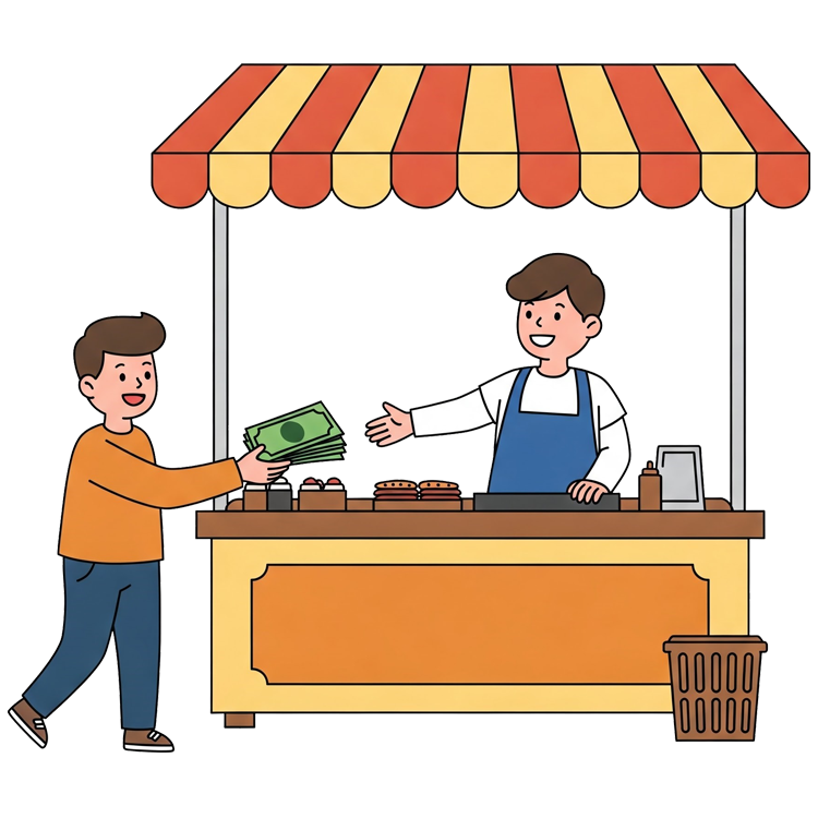 pay แปลว่า จ่าย